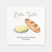 Butter Together Brautparty Serviette (Vorderseite)