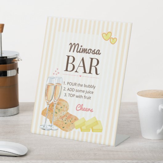 Butter Together Bridal Shower Mimosa Bar Sockelschild (In SItu)