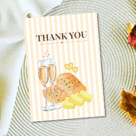 Butter Together Bridal Shower Thank You Card Dankeskarte