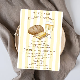 Butter Together Brot-und-Butter-Hochzeitsfeier Einladung