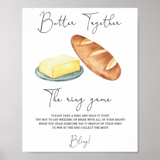 Butter Together - Lege einen Ring auf sein Poster (Vorne)