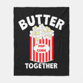 BUTTER Together Movie Popcorn Fleecedecke (Vorderseite)
