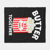 BUTTER Together Movie Popcorn Fleecedecke (Vorderseite (Horizontal))