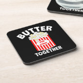 BUTTER Together Movie Popcorn Getränkeuntersetzer (Linke Seite)