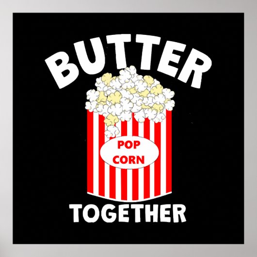BUTTER Together Movie Popcorn Poster (Vorne)