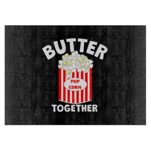 BUTTER Together Movie Popcorn Schneidebrett