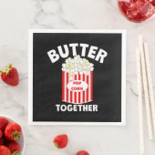 BUTTER Together Movie Popcorn Serviette (Beispiel)