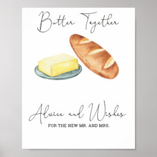 Butter Together - Ratschläge und Wünsche für Neuge Poster