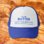 Butter Truckerkappe<br><div class="desc">Fügen Sie mit unserem Butter Trucker Hut ein lustiges und sonderbares Zubehör zu Ihrem Outfit hinzu. Dieser Hut zeichnet sich durch ein spielerisches Design eines Butterkastens aus, das perfekt dazu geeignet ist, Ihrem Stil eine Touch Spaß hinzuzufügen. Egal, ob Sie sich Sorgen machen, zum Strand gehen, oder einfach nur gewollt,...</div>