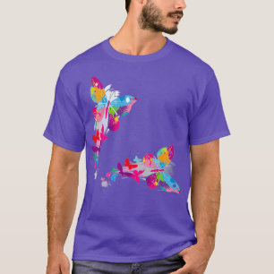 Butter Tuch Regenbogen Schmetterling T-Shirt