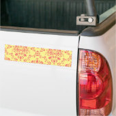Butter und Cranberry Damask Autoaufkleber (Auf Lkw)