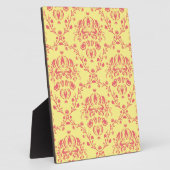 Butter und Cranberry Damask Fotoplatte (Seite)