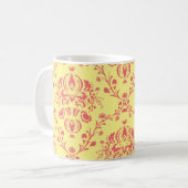 Butter und Cranberry Damask Kaffeetasse (Vorderseite Links)