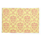 Butter und Cranberry Damask Kissenbezug (Rückseite-Links)