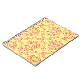 Butter und Cranberry Damask Notizblock (Linke Seite)