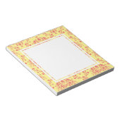 Butter und Cranberry Damask Notizblock (angewinkelt)