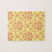 Butter und Cranberry Damask Puzzle (Horizontal)