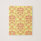 Butter und Cranberry Damask Puzzle (Vertikal)