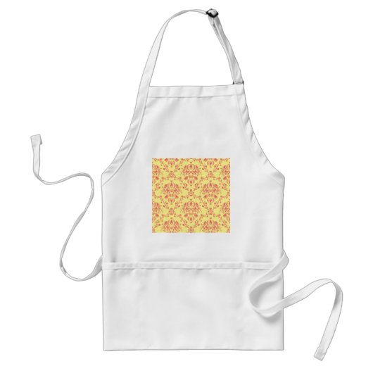 Butter und Cranberry Damask Schürze (Vorne)