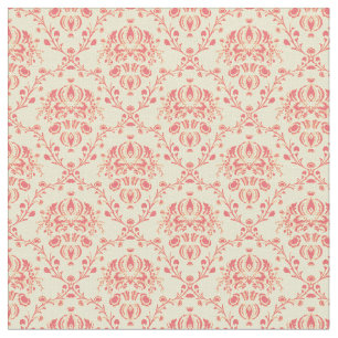 Butter und Cranberry Damask Stoff