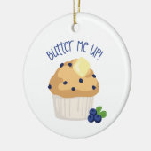 Butter und Muffin Keramik Ornament (Links)