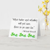 Butter und Whiskey Karte (Gelbe Blume)