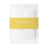 Butter Yellow Bold Typografy Simple Wedding Einladungsbanderole (Vorderseite Beispiel)