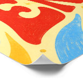 Butter Yellow Broadcast Kunstprint Poster (Ecke)