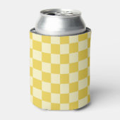 Butter Yellow Checkerboard Dosenkühler (Kanne Vorderseite)