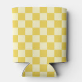 Butter Yellow Checkerboard Dosenkühler (Rückseite)