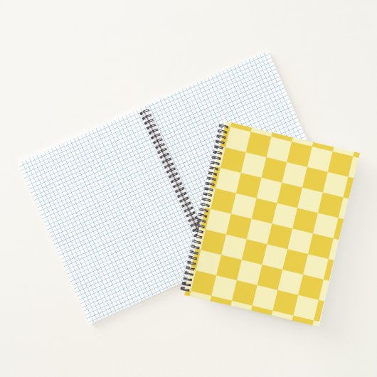 Butter Yellow Checkerboard Notizblock (Innenseite)