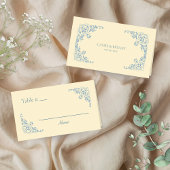 Butter Yellow Chic Blank Tischnummer Platzkarte