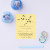 Butter Yellow Custom Foto Budget Danke Flyer (Einzeln)