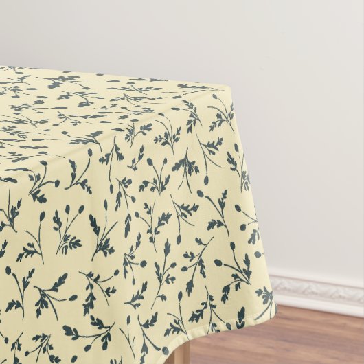 Butter Yellow Modern Farmhouse Daisy Buds Pattern Tischdecke (Beispiel)