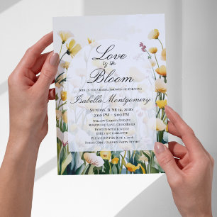 Butter Yellow Palette Love in Bloom Brautparty Einladung
