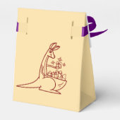 Butter Yellow & Red Australian Animals Birthday  Geschenkschachtel (Rückseite)