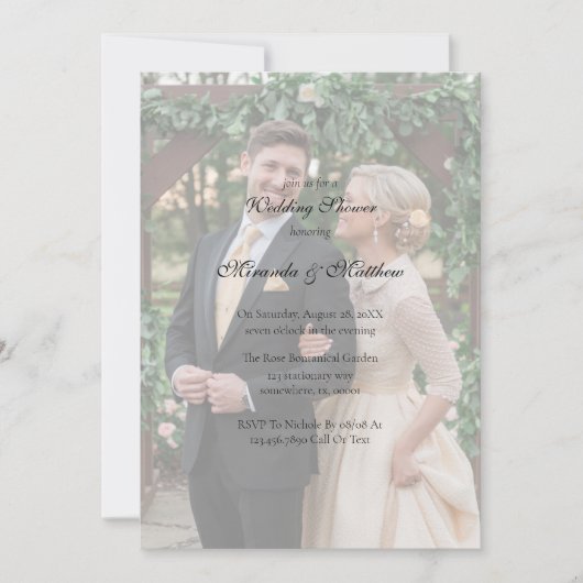 Butter-Yellow Rose Bouquet Polterabend Einladung (Vorderseite)