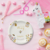 Butter Yellow She Found Her Honey Bee Bridal Party Pappteller (Party)