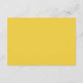 Butter Yellow Simple Wedding RSVP Begleitkarte (Rückseite)