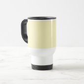 Butter Yellow Solid Color Reisebecher (Vorderseite Links)