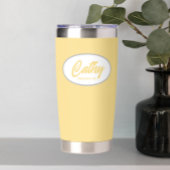 Butter Yellow Stylisierte Hochzeitsjungfrau Thermobecher