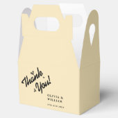 Butter Yellow Wedding Danke Geschenkschachtel (Geöffnet)