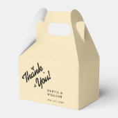 Butter Yellow Wedding Danke Geschenkschachtel (Vorderseite)