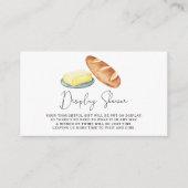 Butter zusammen Brautparty - Display-Dusche Begleitkarte (Vorderseite)