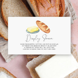 Butter zusammen Brautparty - Display-Dusche Begleitkarte