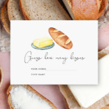 Butter zusammen, raten Sie, wie viele Küsse Bridga