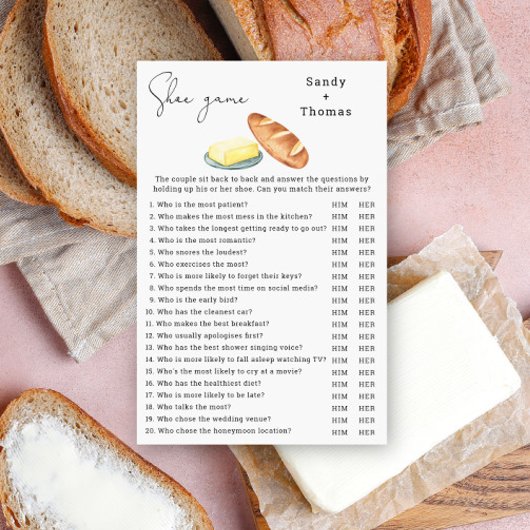 Butter zusammen - Showspiel Brautparty