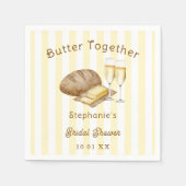 Butter zusammengebackenes Brot und Butter Brautpar Serviette (Vorderseite)