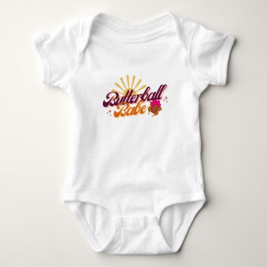 Butterball Babe Baby Bodysuit Strampler (Vorderseite)