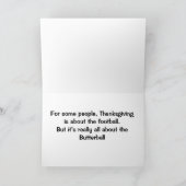 ***BUTTERBALL*** NICHT FUSSBALL BEI ERNTEDANK KARTE (Innenseite)